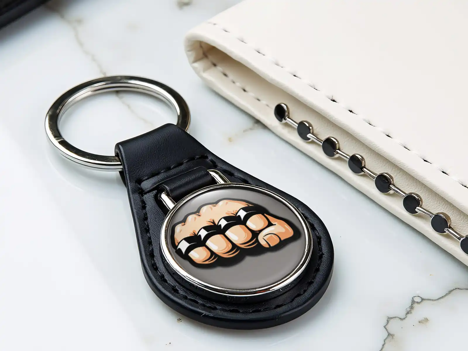 Personalised Key Chain Leather Premium Look